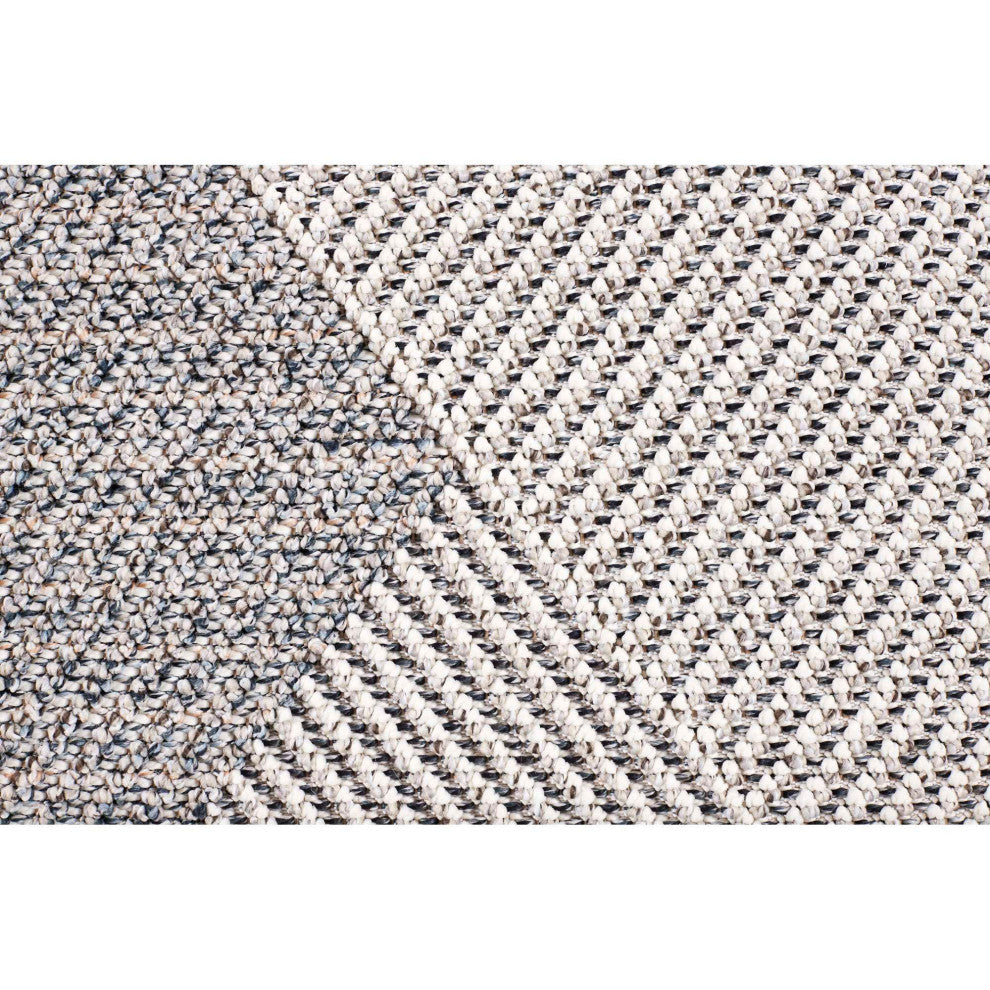 Resort Abstract Indoor/Outdoor Area Rug, Gray, 3'3"x5'