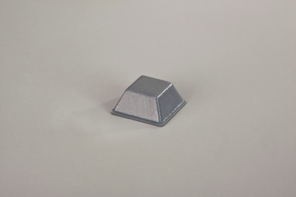 Square Adhesive Cabinet & Furniture Rubber Pads-BS03 .500"x.230"-200pcs, Gray