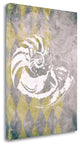 "Vintage Harlequin Shell 1" By Alicia Soave, Giclee Print on Gallery Wrap Canvas