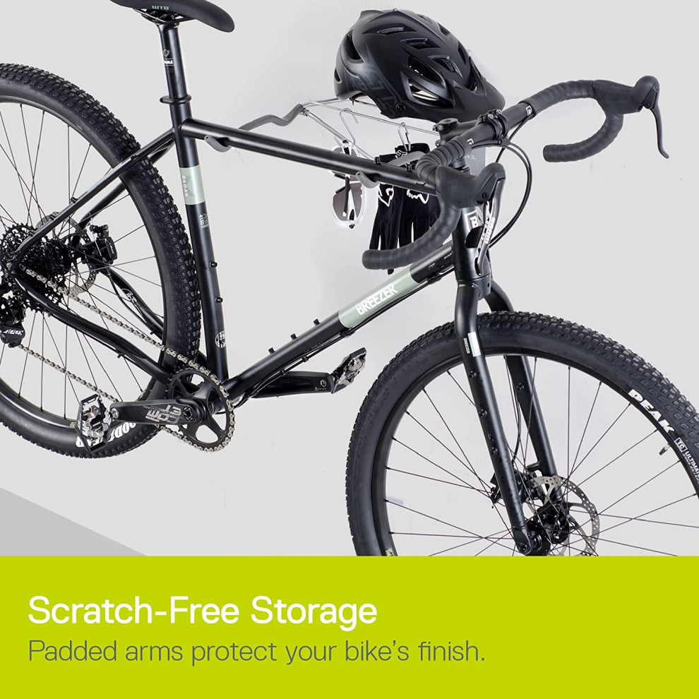 Two Bike Wall Mount Rack w/ Shelf