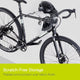 Two Bike Wall Mount Rack w/ Shelf