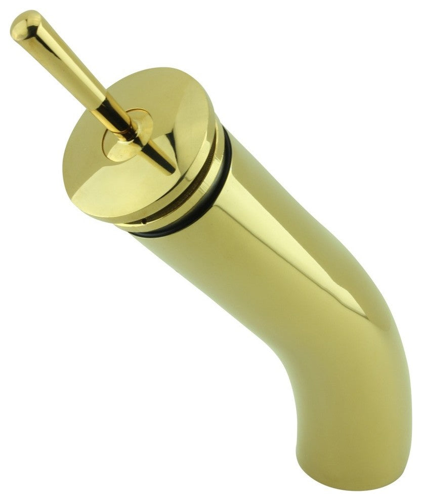 Tall Waterfall Faucet Heavy Cast Brass Gold PVD Round Renovators Supply