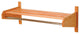36" Oak Coat & Hat Rack, Light Oak