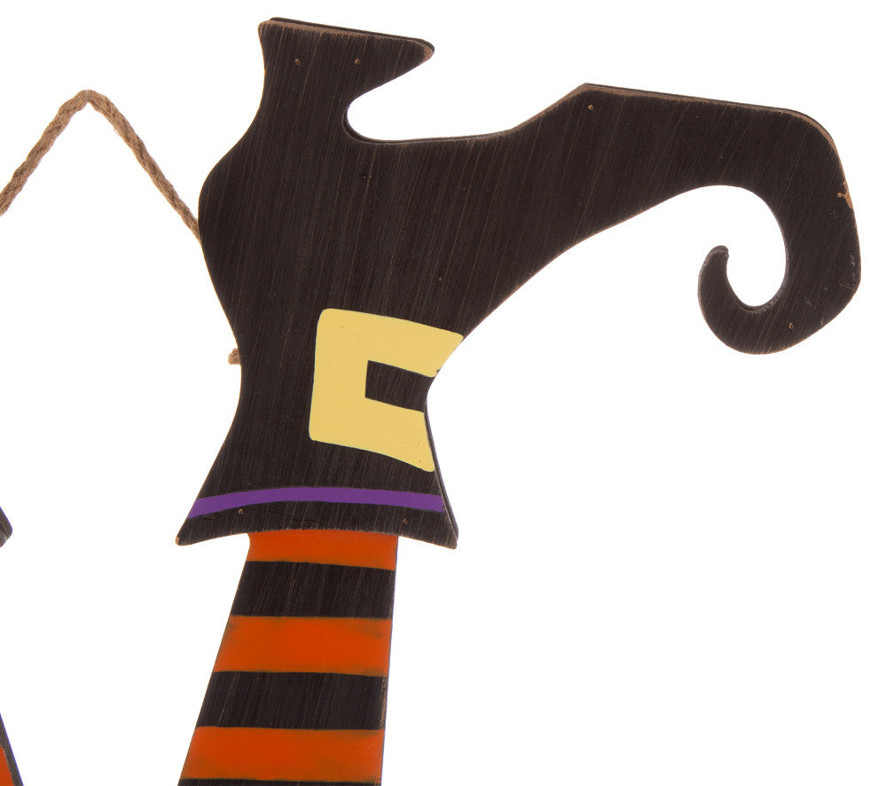 32"H Halloween Wooden Witch Yard Stake or Standing Decor or Hanging Decor