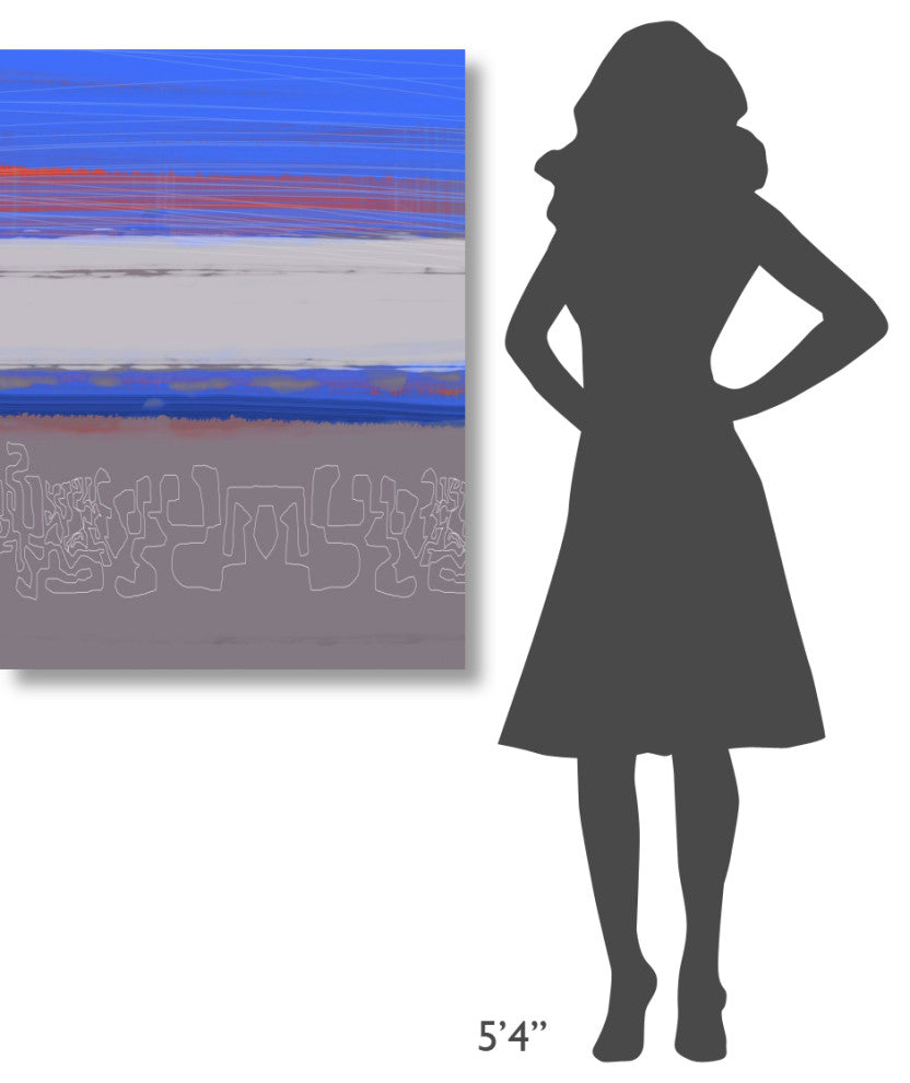 "Abstract  Blue View 1" Fine Art Print