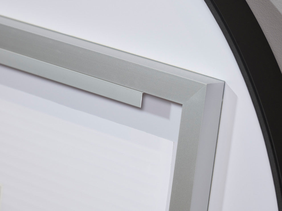 Solstice Round Wall LED Mirror, Gold