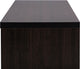 Beasley 70" Dark Brown TV Cabinet With 2 Sliding Doors and Drawer