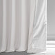 Signature Plush Velvet Blackout Curtain Single Panel, Misty White, 50"w X 84"l