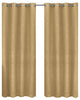 Prairie Blackout Weave Embossed Grommet Curtain, Gold, 52"x63" Single