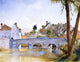 Henry Roderick Newman Pont de Minimes, Chartres - 21" x 28" Premium Canvas Print