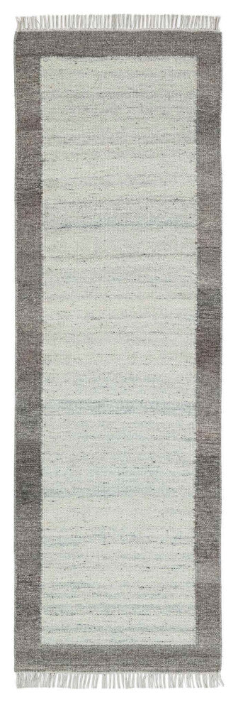 Nu Maison Soft Border Area Rug, Charcoal, 2'6"x8'