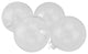 Glass Ball Christmas Ornament Set, 4", Clear