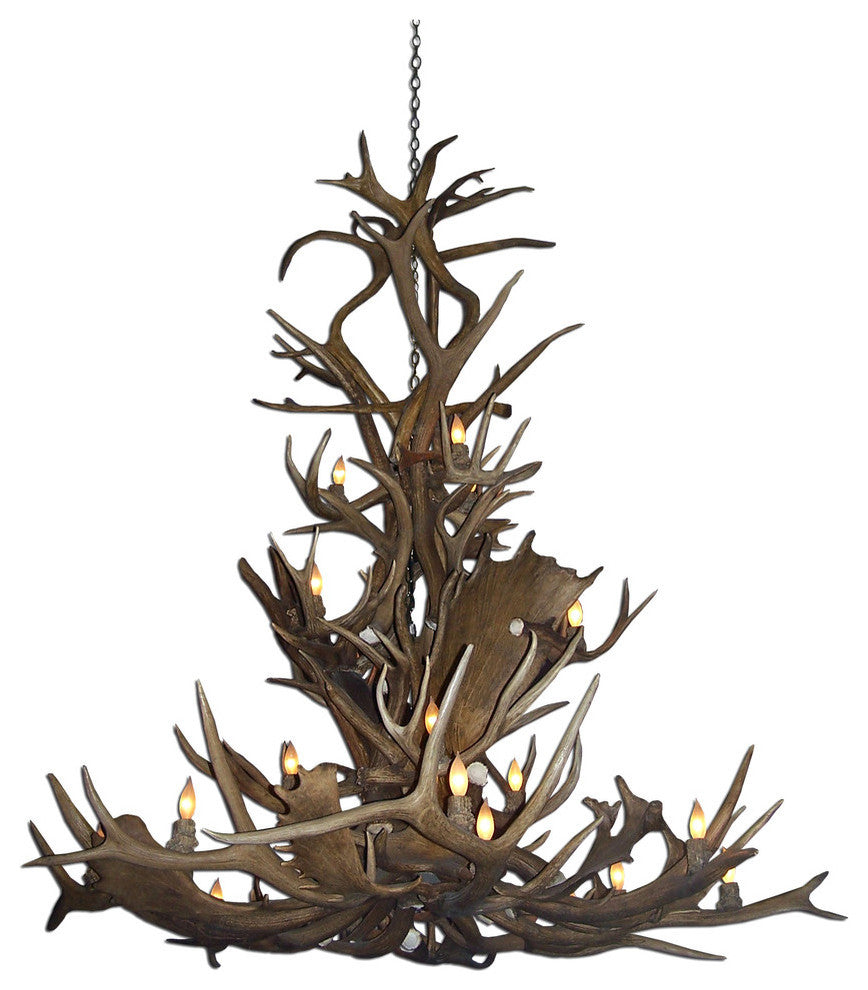 Real Antler Elk Canadian Jewel Deer Chandelier Light