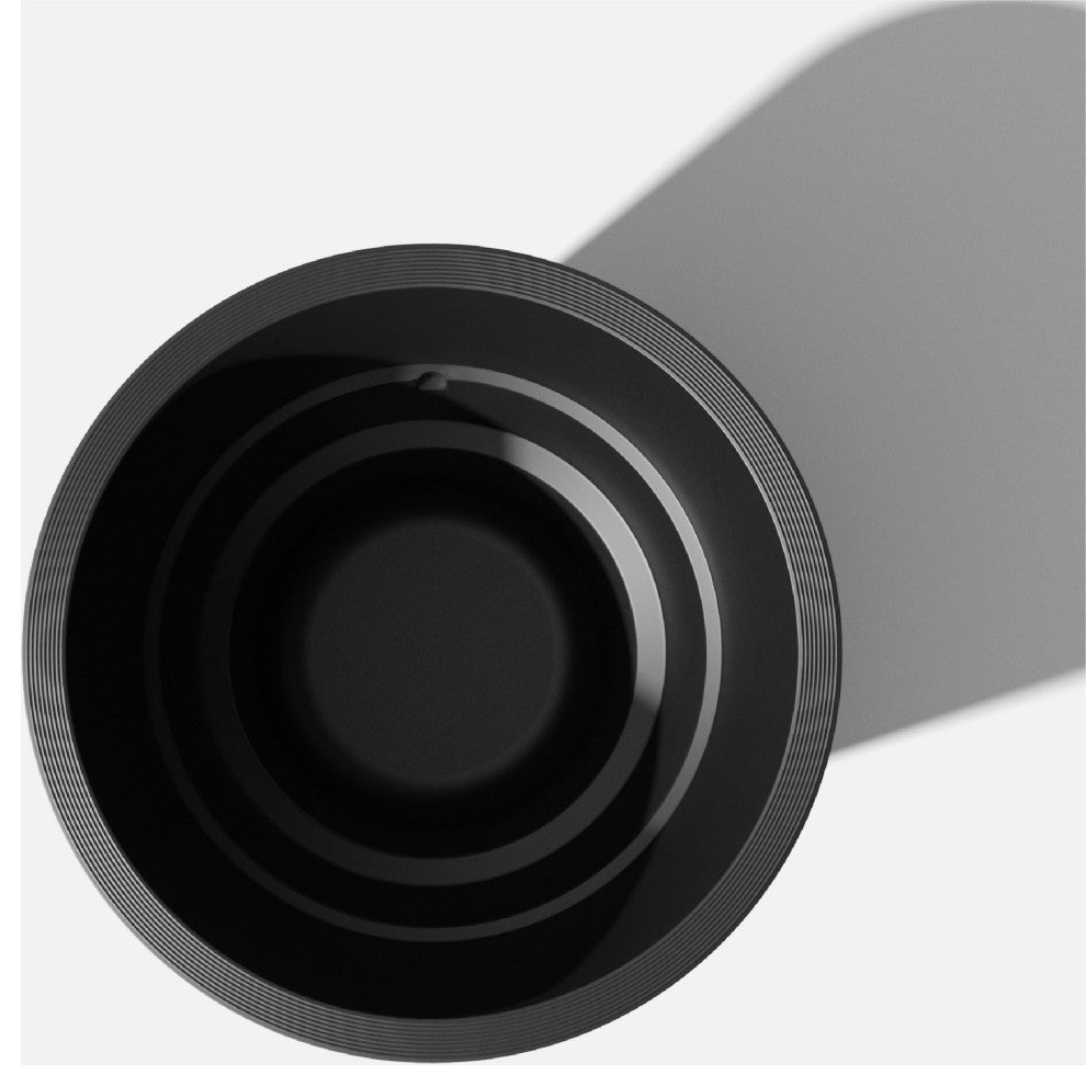 Pro Series Curve Grooved Planter, 30", Black