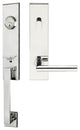 Frankfurt Lever, Tubular Entry Handleset, RHR, Polished Stainless Steel