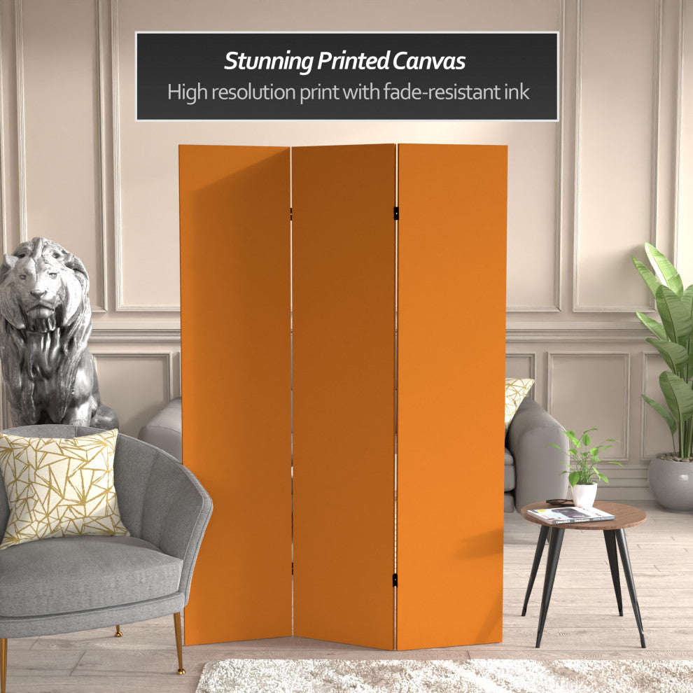 6' Tall Double Sided Sienna Canvas Room Divider