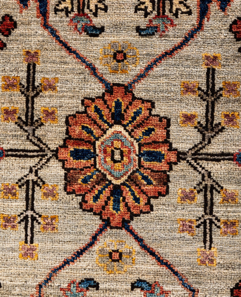 Serapi One-of-a-Kind Hand-Knotted Area Rug Light Gray, 5'11" x 8'9"
