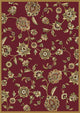 Home Dynamix Optimum Malin Area Rug 7'8"x10'4", Floral Red
