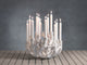 12-Tier "Cayo" Coral Polyresin Taper Candle Holder