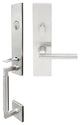 Sunrise Lever, Mortise Entry Handle set, Left Hand, Satin Stainless Steel