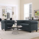 Modern Urban Contemporary Fabric Living Room 2-Piece Set, Gray Fabric