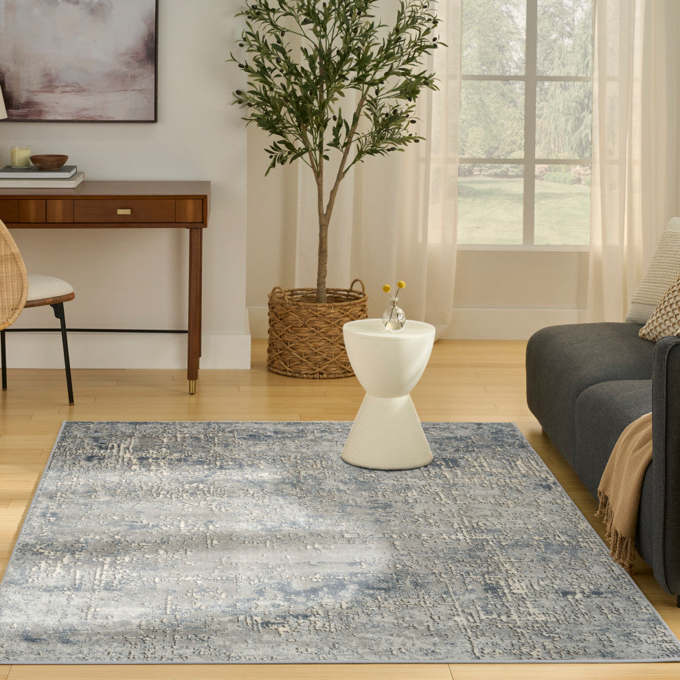 Nourison Quarry 6' x 9' Dark Grey Modern Indoor Rug