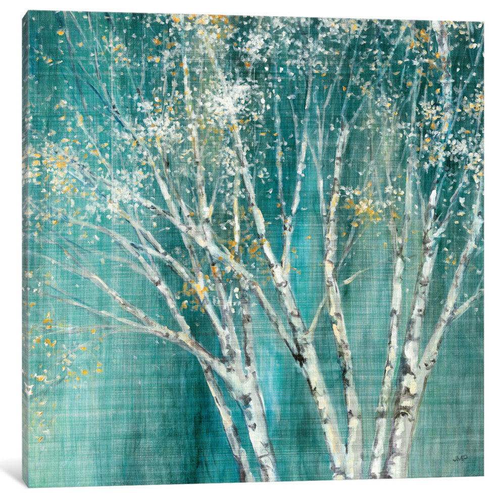 "Blue Birch Gallery" by Julia Purinton, 18x18x1.5"