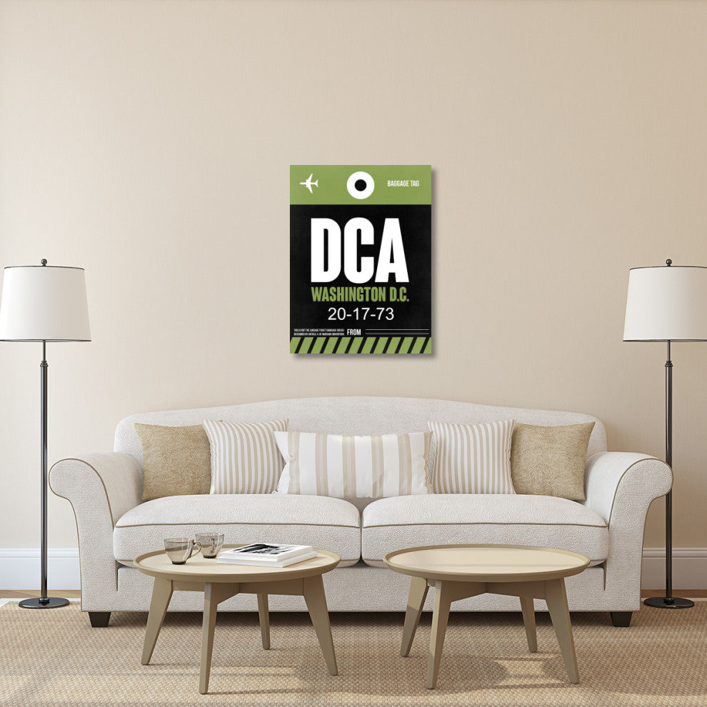 "DCA Washington Luggage Tag 2" Fine Art Print