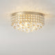 Madilynn Crystal Shade Champagne Flush Mount Chandelier