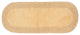 Double Ruffle Collection Bath Rugs Set, 21x54 Runner, Yellow
