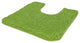 Kiwi Green Non Slip Machine Washable Pedestal Bathroom Rug, Trend
