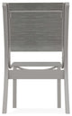 Leeward Sling Stackable Outdoor Dining Chair, Sicily/Warm Gray