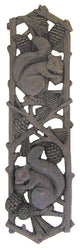 Grey Squirrel Pull Antique Brass, Dark Brass