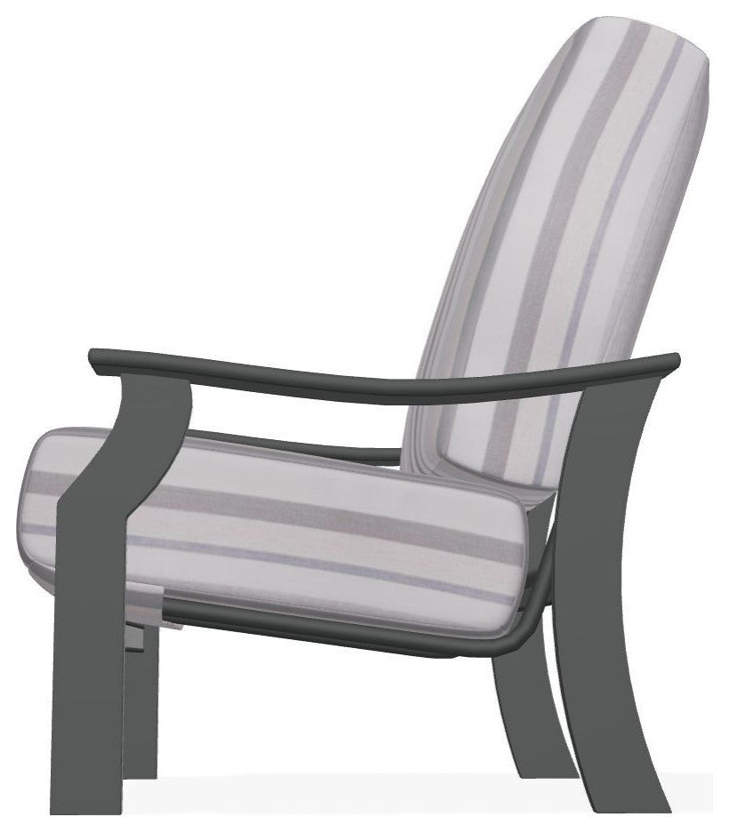 St. Catherine Deep Seat Outdoor Armchair, Sensory Dove/Graphite