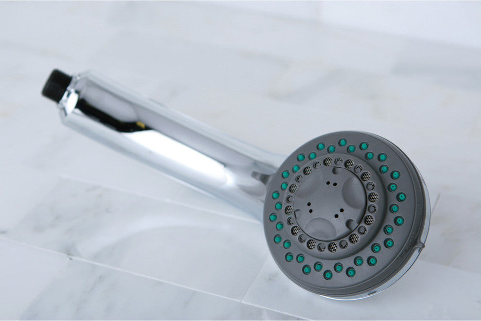 Kingston Brass Hand Shower Head With Chrome Trim, Polished Chrome