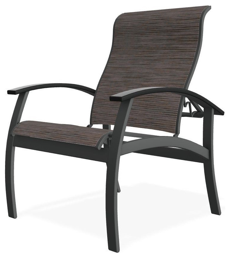 Belle Isle Sling Adjustable Outdoor Dining Chair, James/Graphite