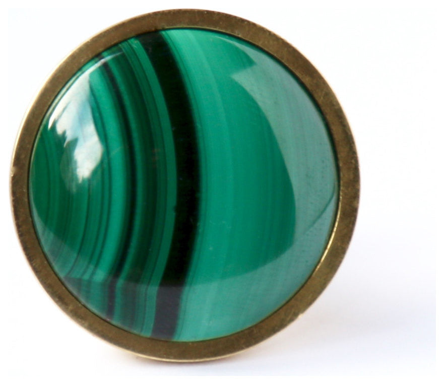 Malachite Stone Knob