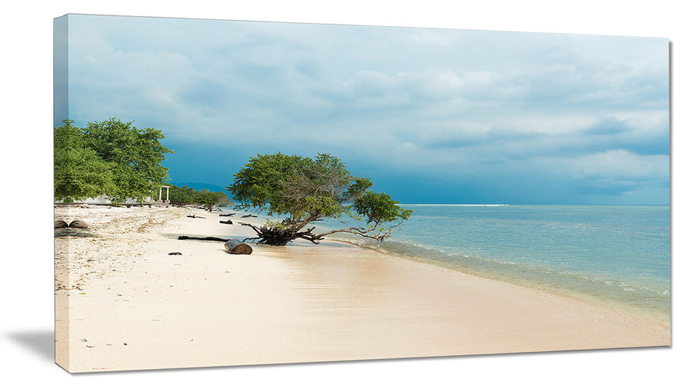 "Beautiful Coastline in Indonesia" Modern Seascape Wall Art, 32"x16"