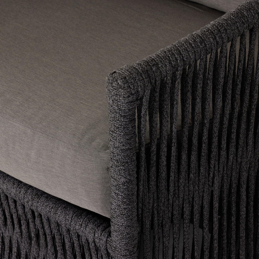 Porto Outdoor Swivel Chair, Charcoal