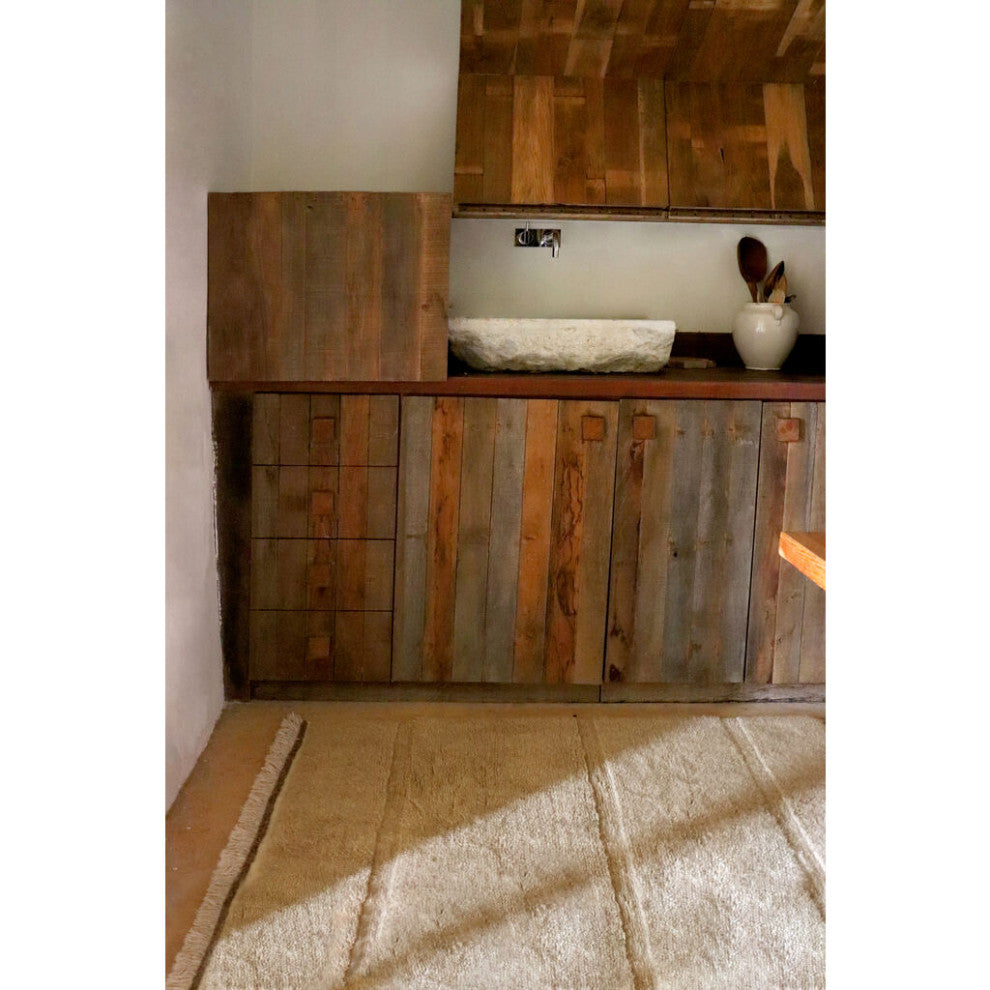 Lorena Canals Sheep of the World Woolable Area Rug Steppe | Sheep Beige