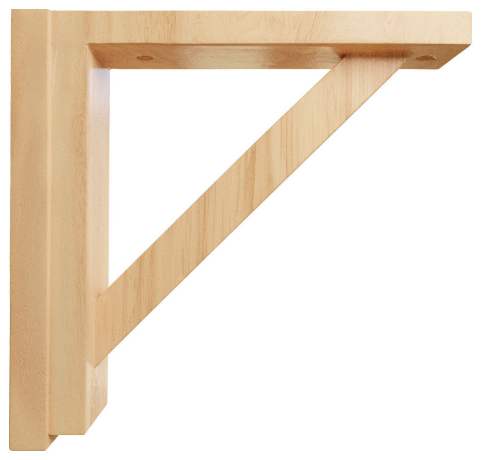 2 1/2"W x 10 3/4"D x 10 1/4"H Traditional Shelf Bracket, Red Oak