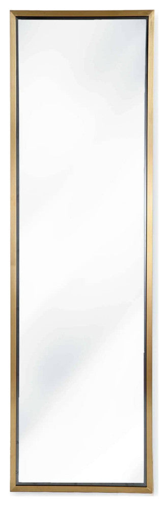 Dressing Room Mirror, Natural Brass