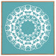Deny Designs Karen Harris Mod Medallion Aqua Framed Wall Art