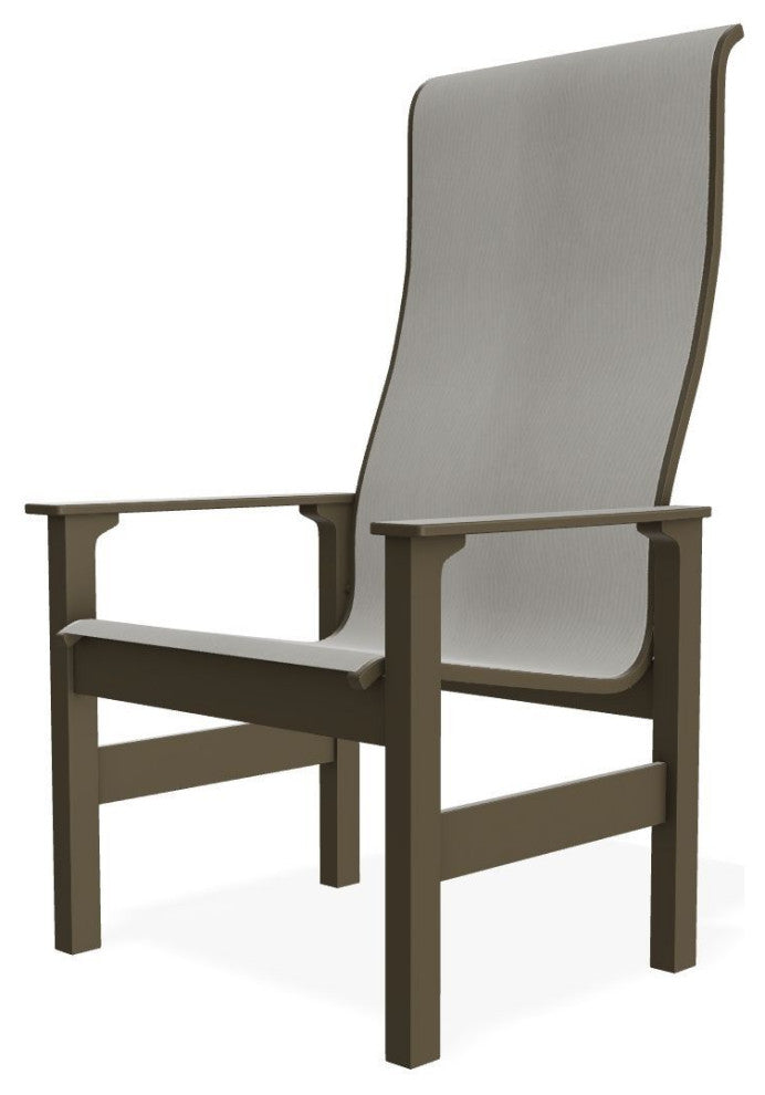 Leeward Sling Outdoor Supreme Armchair, Augustine Oyster/Beachwood