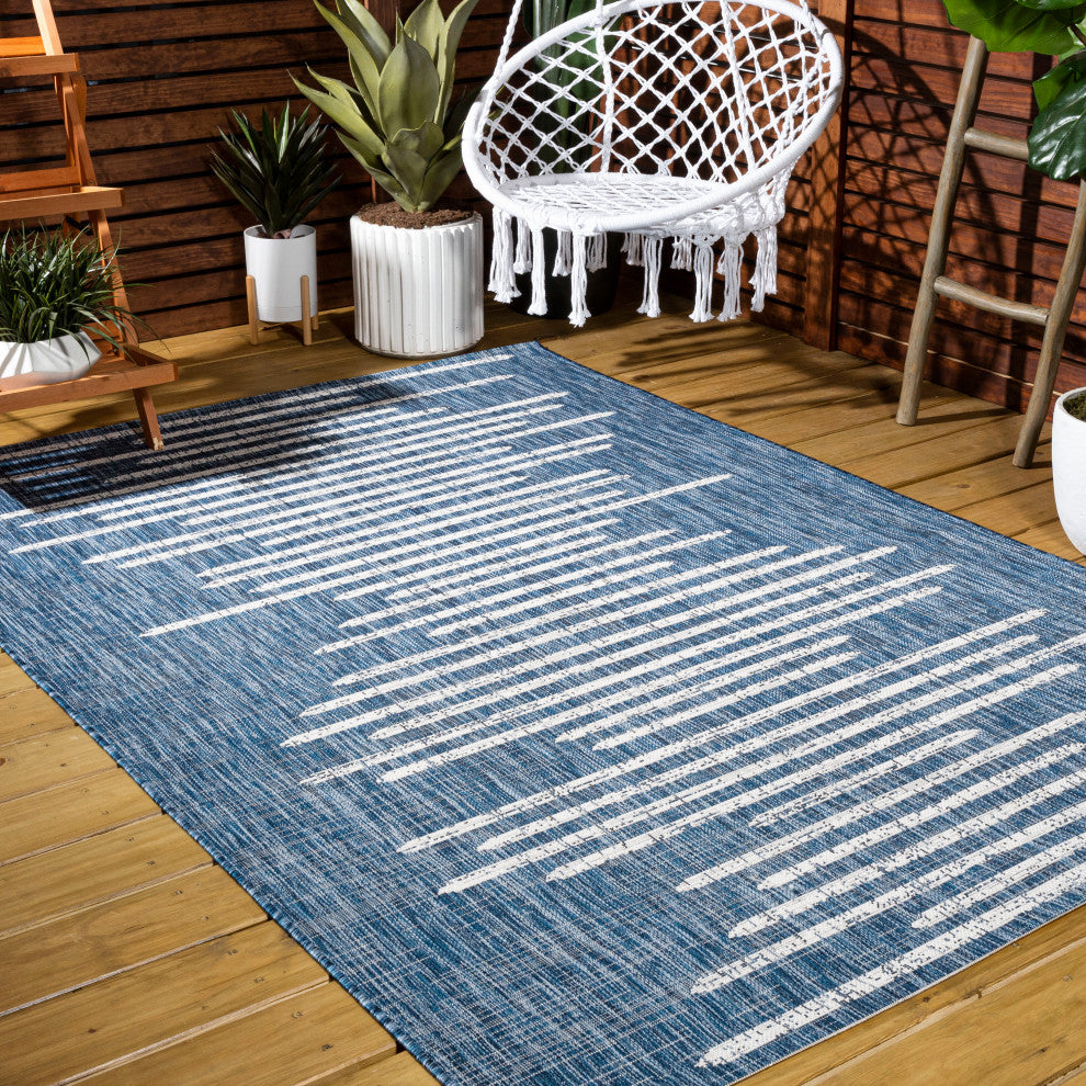Zolak Berber Stripe Geometric Indoor/Outdoor Area Rug