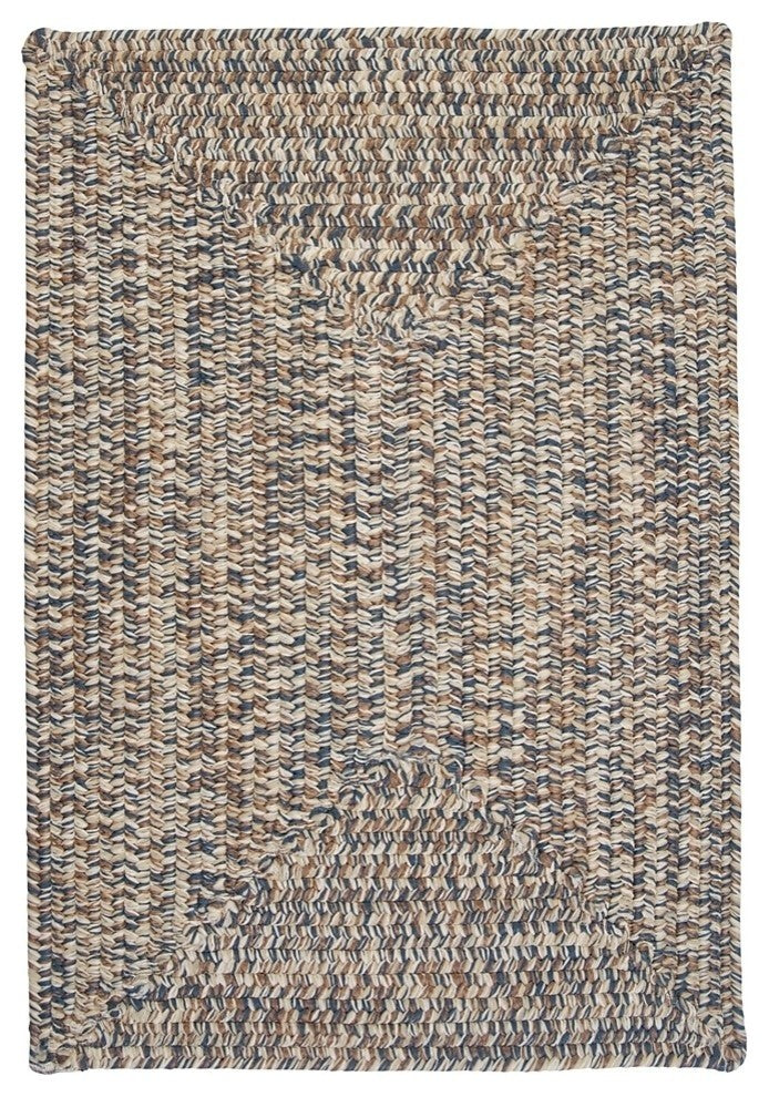 Colonial Mills Corsica CC49 Lake Blue Indoor/Outdoor Area Rug, Rectangular 2'x3'