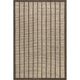 Eva Block Stripe Wool Area Rug, Brown 2' 6" x 8'