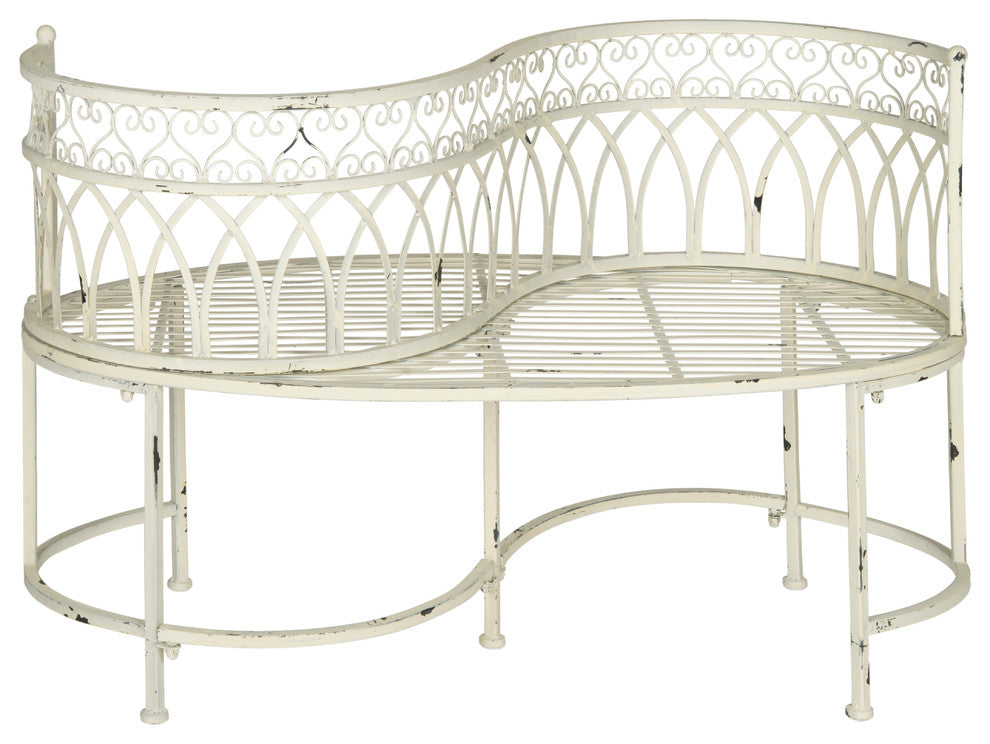 Safavieh Lara Outdoor Kissing Bench