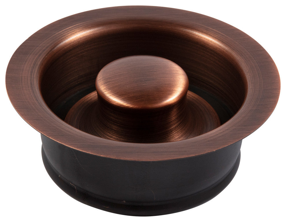 SinkSense Antique Copper 3.5" Disposal Flange Drain with Stopper