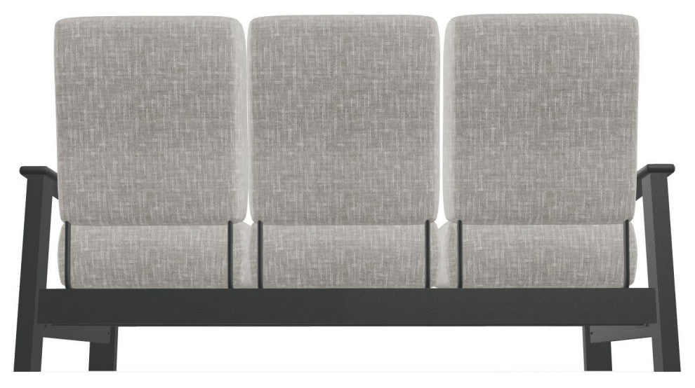 Leeward Deep Seat 3-Seat Outdoor Sofa, Hither Pewter/Graphite